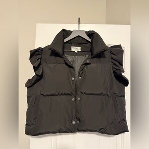 BUCKETLIST Black Quilted Vest